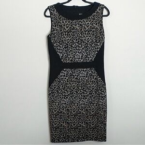 NWOT Melanie Lynn Leopard Print Mini Dress High Quality